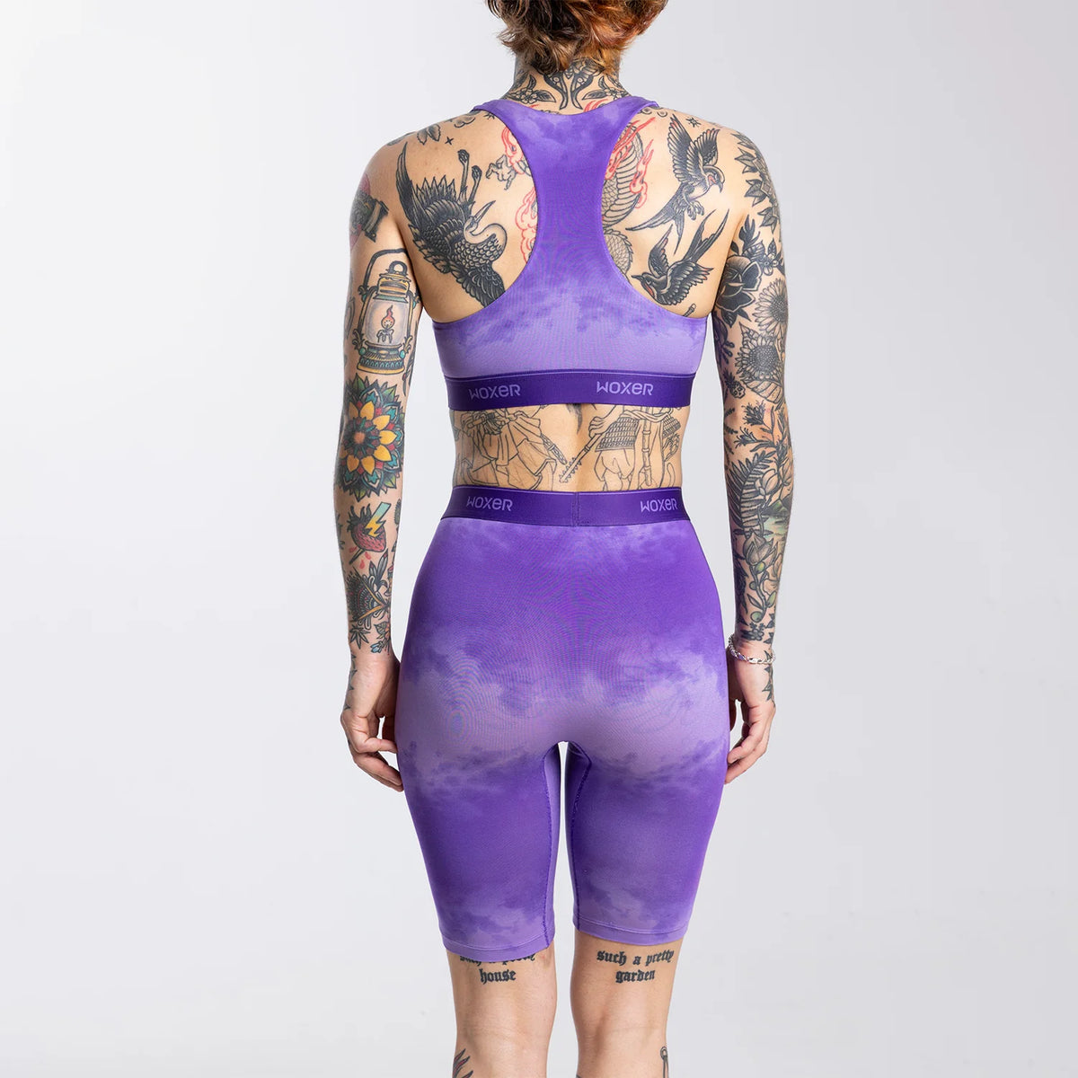 Biker High Waisted Purple