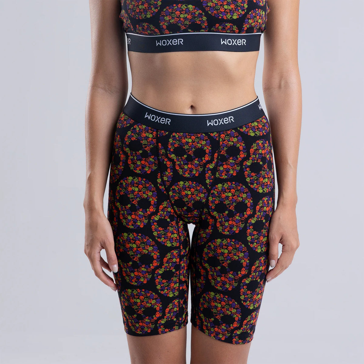 Biker High Waisted Eerie Multi