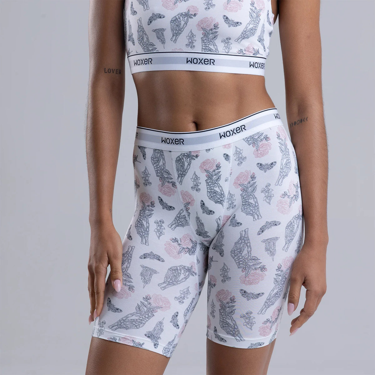 Biker Pad Liner Botanical Bones