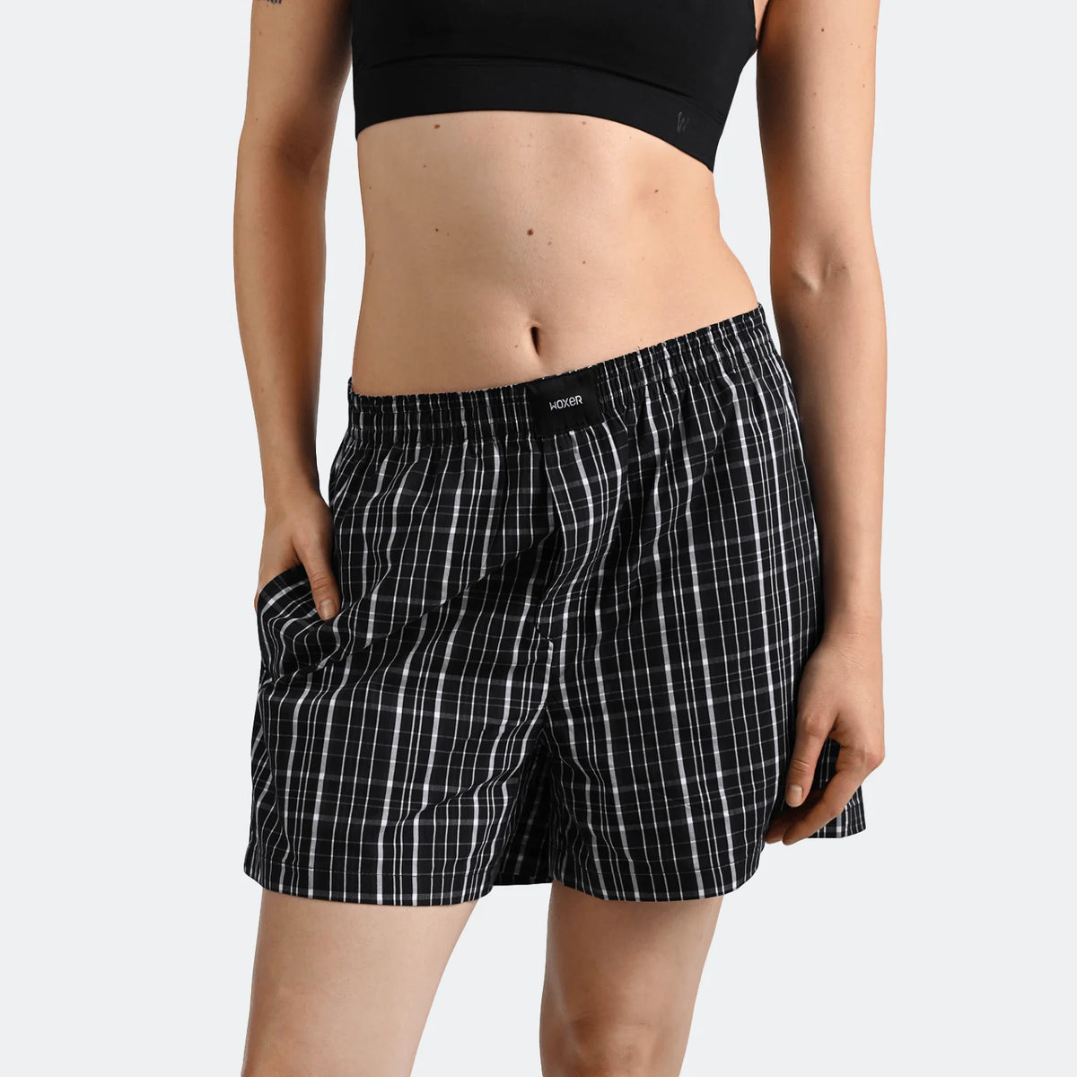 Boxer Shorts Coal Plaid