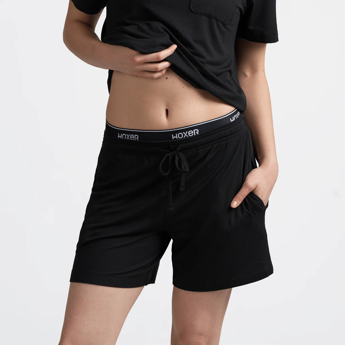 Sleep Loose Pants Black