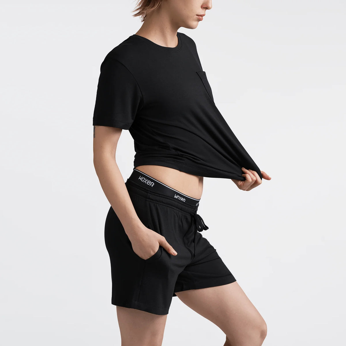 Sleep Loose Pants Black