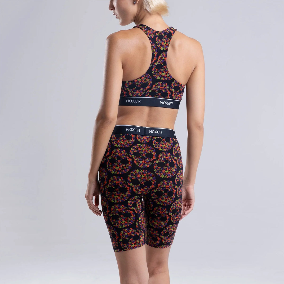 Biker High Waisted Eerie Multi